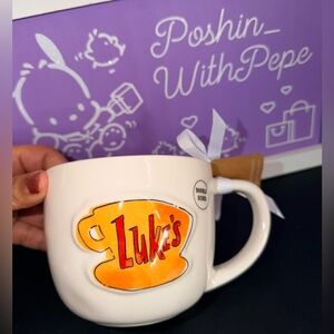 ☕️NWT Rae Dunn Luke's Orange Coffee 12 oz Mug